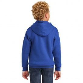 Gildan 18600B Youth Heavy Blend Full-Zip Hooded Sweatshirt - Royal