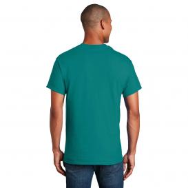 Gildan Maglietta Uomo Ultra Cotton – Tessuto Pesante 170g, Cotone 100% Prelavato, Colore Orchidea/Jadedome, Taglia L