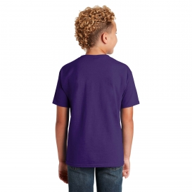 Jerzees 29B Youth Dri-Power Active 50/50 Cotton/Poly T-Shirt - Deep Purple