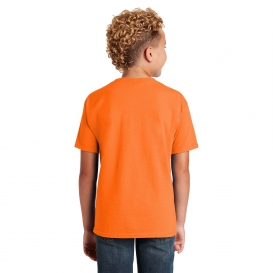 Jerzees 29B Youth Dri-Power Active 50/50 Cotton/Poly T-Shirt - Safety Orange