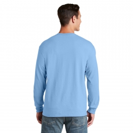Jerzees 29LS Dri-Power 50/50 Cotton/Poly Long Sleeve T-Shirt - Light Blue