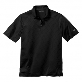 Nike 349899 Dri-FIT Cross-Over Texture Polo - Black