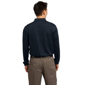 Nike 466364 Long Sleeve Dri-FIT Stretch Tech Polo - Midnight Navy