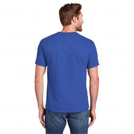 Hanes 5180 Beefy-T 100% Cotton T-Shirt - Deep Royal