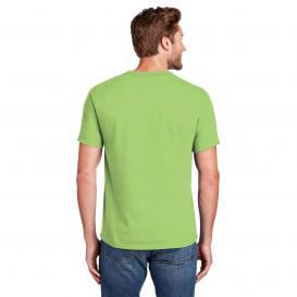Hanes 5180 Beefy-T 100% Cotton T-Shirt - Lime
