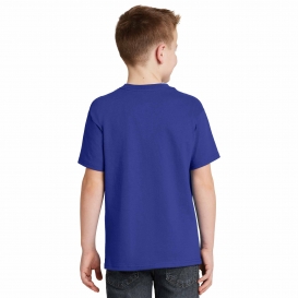 Hanes 5450 Youth Tagless Cotton T-Shirt - Deep Royal