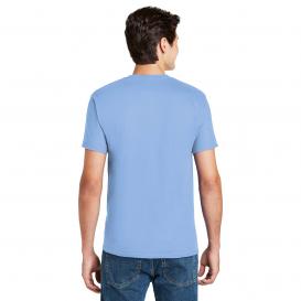 Hanes 5590 Authentic 100% Cotton T-Shirt with Pocket - Light Blue