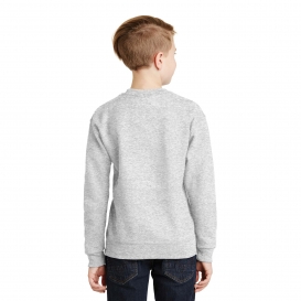 Jerzees 562B Youth NuBlend Crewneck Sweatshirt - Ash