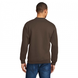 Jerzees 562M NuBlend Crewneck Sweatshirt - Chocolate