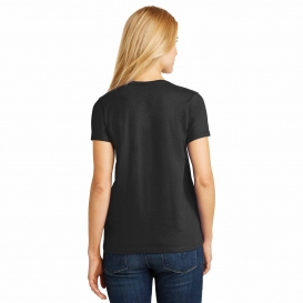 Hanes 5780 Ladies ComfortSoft V-Neck Tee - Black