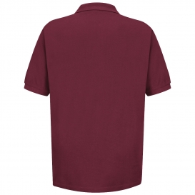 Red Kap 7701 Men\'s Basic Pique Polo - Pocketless - Burgundy