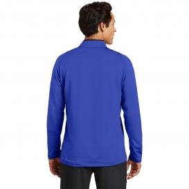 Nike 779795 Dri-FIT Stretch 1/2-Zip Cover-Up - Deep Royal Blue/Black