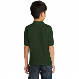 Gildan 8800B Youth DryBlend Jersey Knit Sport Shirt - Forest Green