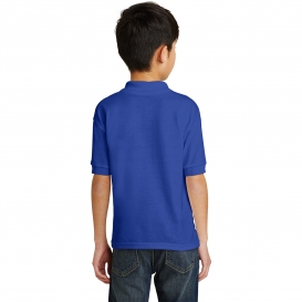 Gildan 8800B Youth DryBlend Jersey Knit Sport Shirt - Royal