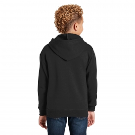 Jerzees 993B Youth NuBlend Full-Zip Hooded Sweatshirt - Black