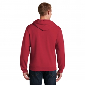 Jerzees 993M NuBlend Full-Zip Hooded Sweatshirt - True Red