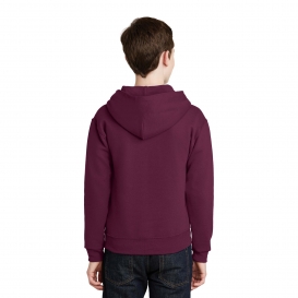 Jerzees 996Y Youth NuBlend Pullover Hooded Sweatshirt - Maroon