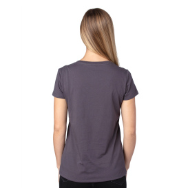 Threadfast 200RV Ladies Ultimate CVC V-Neck T-Shirt - Graphite
