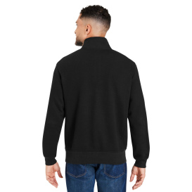 Threadfast 320Q Unisex Ultimate Fleece Quarter-Zip Sweatshirt - Black