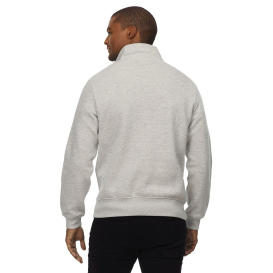 Threadfast 320Q Unisex Ultimate Fleece Quarter-Zip Sweatshirt - Heather Grey