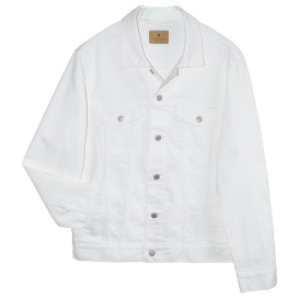 Threadfast 370J Unisex Denim Jacket - Off White Denim