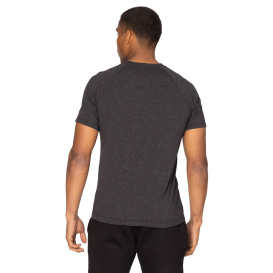 Threadfast 382R Unisex Impact Raglan T-Shirt - Black Heather