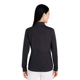 PUMA Golf 535516 Ladies Cloudspun Rockaway Quarter-Zip - Puma Black