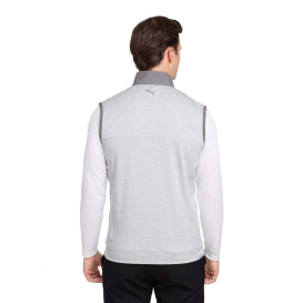 PUMA Golf 537465 Cloudspun Colorblock Vest - Quiet Shade/High Rise Heather