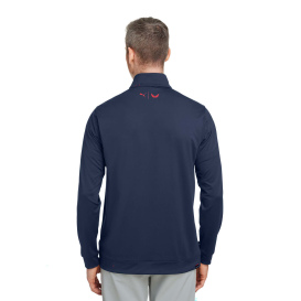 PUMA Golf 537472 Volition Camo Cover Quarter-Zip - Navy Blazer/Ski Patrol