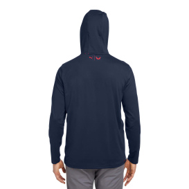 PUMA Golf 537474 Volition Patriotic Hooded Pullover - Navy Blazer