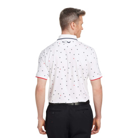 PUMA Golf 537477 Volition Skylight Patriotic Polo - Bright White/Navy Blazer