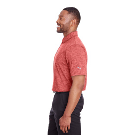 PUMA Golf 596801 Icon Heather Polo - High Risk Red