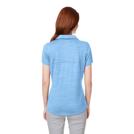 PUMA Golf 597695 Ladies Cloudspun Free V-Neck Polo - Placid Blue Heather