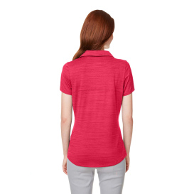 PUMA Golf 597695 Ladies Cloudspun Free V-Neck Polo - Teaberry Heather