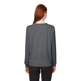 PUMA Golf 599267 Ladies Cloudspun Crewneck Sweatshirt - Puma Black Heather