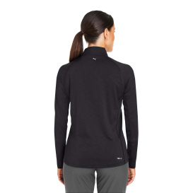 PUMA Golf 625902 Ladies You-V Quarter-Zip - Puma Black
