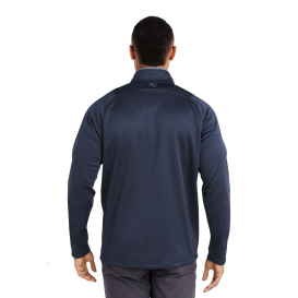 PUMA Golf 631105 Waffle Fleece Quarter-Zip - Deep Navy