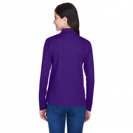 Core 365 78192 Ladies Pinnacle Performance Long Sleeve Pique Polo - Campus Purple