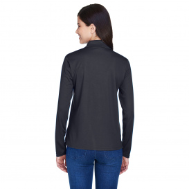 Core 365 78192 Ladies Pinnacle Performance Long Sleeve Pique Polo - Carbon