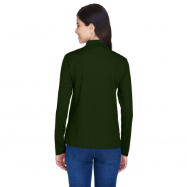 Core 365 78192 Ladies Pinnacle Performance Long Sleeve Pique Polo - Forest