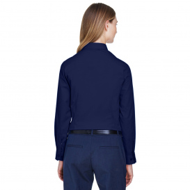 Core 365 78193 Ladies Operate Long Sleeve Twill Shirt - Classic Navy