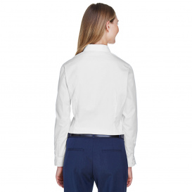 Core 365 78193 Ladies Operate Long Sleeve Twill Shirt - White