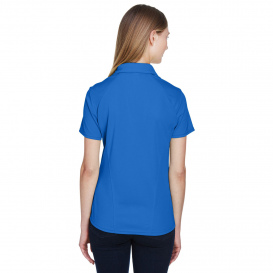 North End 78632 Ladies Recycled Polyester Performance Pique Polo - Light Nautical Blue