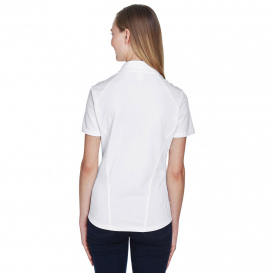 North End 78632 Ladies Recycled Polyester Performance Pique Polo - White