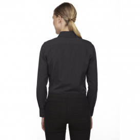 North End 78802 Ladies Melange Performance Shirt - Carbon Heather