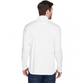 UltraClub 8230 Men\'s Cool & Dry Sport Quarter-Zip Pullover - White