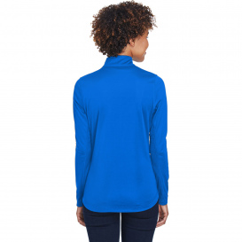 UltraClub 8230L Ladies Cool & Dry Sport Quarter-Zip Pullover - Kyanos Blue