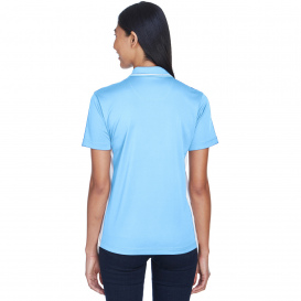 UltraClub 8406L Ladies Cool & Dry Sport Two-Tone Polo - Columbia Blue/White