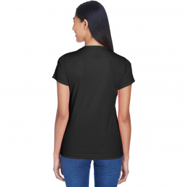 UltraClub 8420L Ladies Cool & Dry Performance Interlock T-Shirt - Black