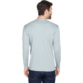 UltraClub 8422 Men\'s Cool & Dry Sport Long-Sleeve Performance Interlock T-Shirt - Grey